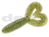 DEPS DeathAdder Grub Twin-Tail 4.5'' #43 Weed Shrimp