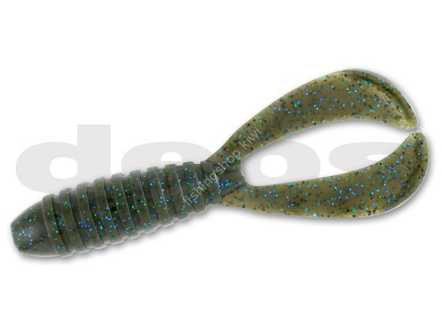 DEPS Revers Craw 4.3" #71 Green Pumpkin/Blue Flake