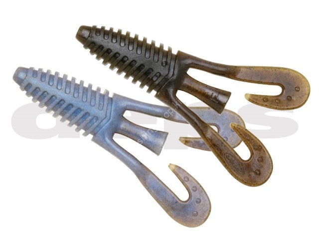 DEPS Barbute 3'' #153 Green Pumpkin Blue Glimmer (8pcs)