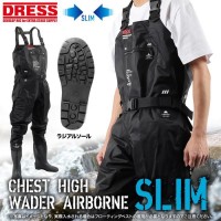 DRESS Chest High Wader Airborn Slim Radial Sole XL