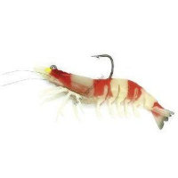 PROX Viceo Swim Bait Shrimp Raw 3.5 Red Bee Glow