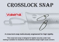 VALLEYHILL Crosslock Snap #1 (40lb) 4pcs