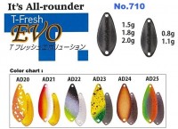 YARIE No.710 T-Fresh EVO 1.8g #AD24 Oyster
