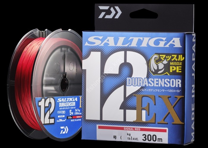 DAIWA UVF Saltiga Dura Sensor x12EX+Si3 [Signal Red] 300m #3 (55lb)