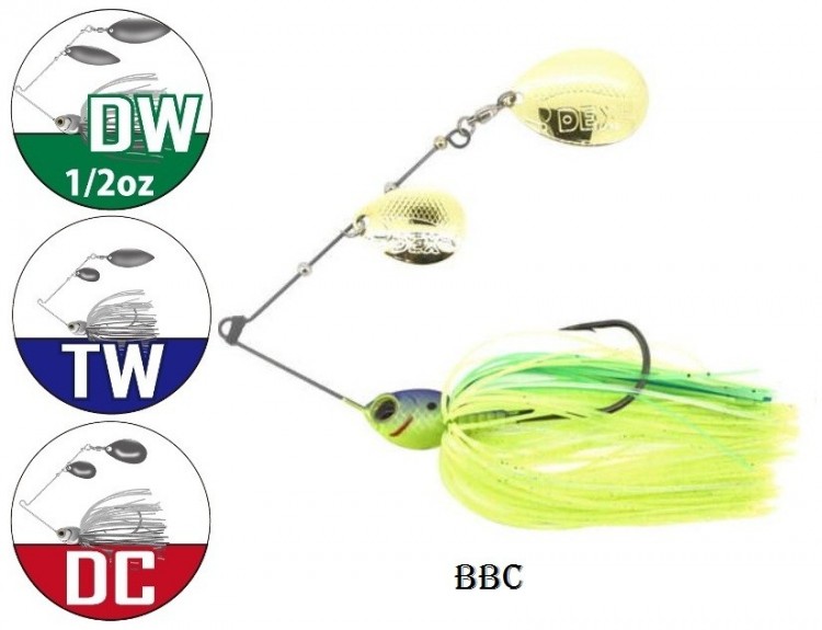 BERKLEY Dex Spinnerbait 1/4oz TW #BBC Blue Back Chart
