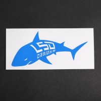 LSD 3M Cutting Reflective Sticker "Shark" M Blue