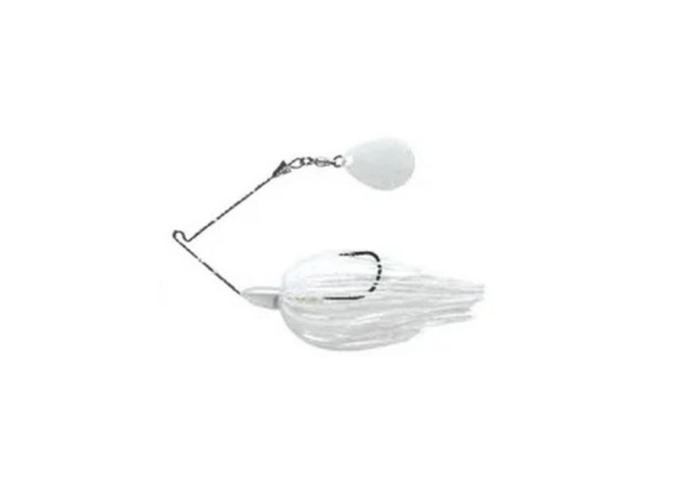 KEITECH Baby TEE-Bone Spinnerbait Single Colorado (SC) 1/4oz #010 Super White