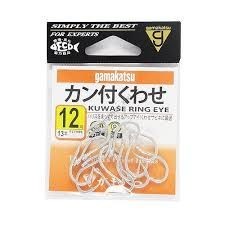 GAMAKATSU Kuwase Ring Eye [Silver] #12 (13pcs)