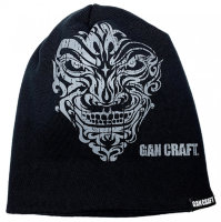 GAN CRAFT CRACK FAITH COTTON WATCH CAP #02 BLACK / GREY