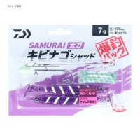 DAIWA Samurai Tachi Kibinago Shad S Bak P10 Purple Lame Zebra