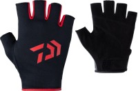 DAIWA DG-6523 Quick Dry Gloves (5fingers cut) Red M
