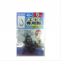 HARIMITSU Shrimp Hook BE-297 [NS Black] (50pcs)