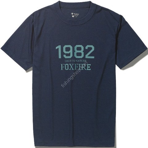 TIEMCO Foxfire C-Shield FF Logo Tee S/S (Navy) S