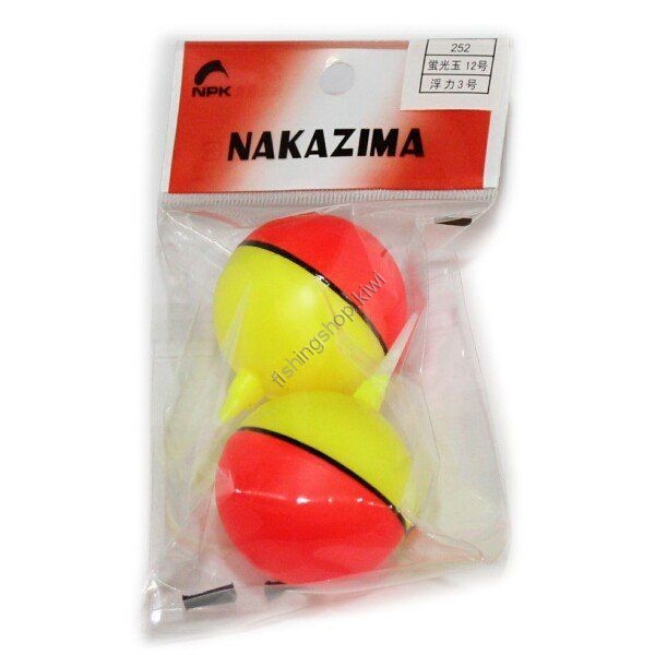 Nakazima No252 Fluorescent BEADS Float1 No.2 (Header 2 pcs )