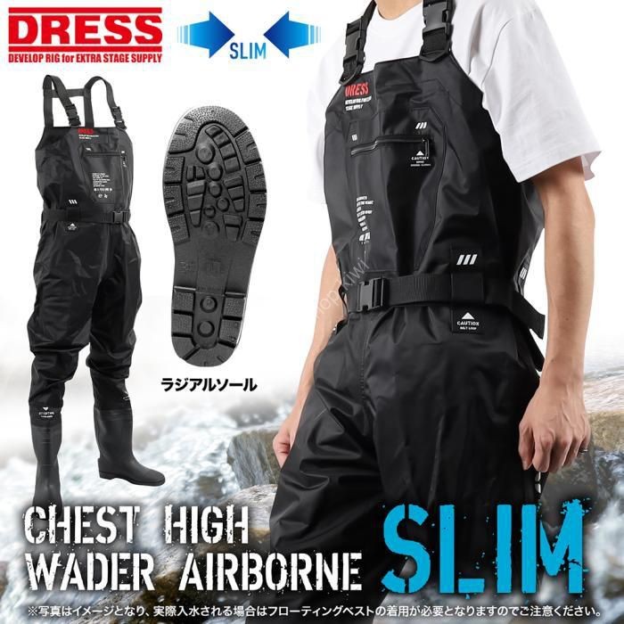 DRESS Chest High Wader Airborn Slim Radial Sole XXL