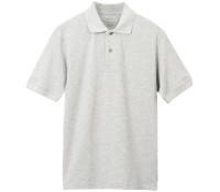SHIMANO SH-002W Prestige Polo Shirt Heather Gray XS
