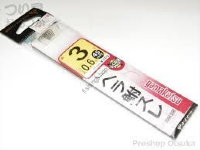 GAMAKATSU Herabuna Sure w/45cm Thread [Brown] #3 Line 0.6 (7pcs)
