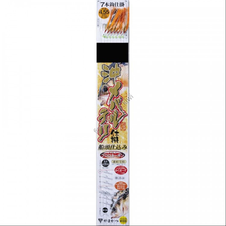 GAMAKATSU Oki Mebaru Teri Shikake 7 Piece Rig [Orange] 13-3