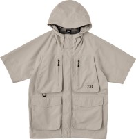 DAIWA DR-2724J Stream Short Sleeve Rain Jacket (Fog Gray)) XL