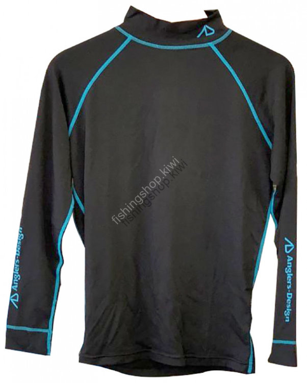 ANGLERS DESIGN ADU-05 EASY WORM UNDERSHIRT BLUE STITCH L