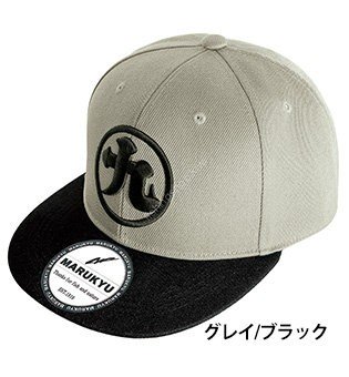MARUKYU Flat Visor Cap 02 GY/BK