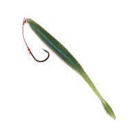 SASA LABO BBJr-4.8-2 BigBoss Jr. Sardine Model 4.8'' with 1 Spare Worm #1 Nori Green