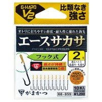 GAMAKATSU G-Hard V2 Ace Sakasa Hook Type [Nano Smooth Coat] #3 (10pcs)