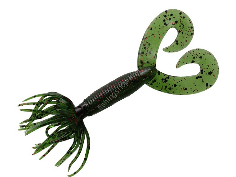 SMITH YB Flag Grab Double Tail 2.5'' 3.5g #208-208 Watermelon Black & Red Flake (10pcs)