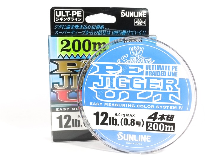 SUNLINE SaltiMate PE Jigger ULT 4-Honkumi [10m x 10colors] 200m #0.8 (12lb)
