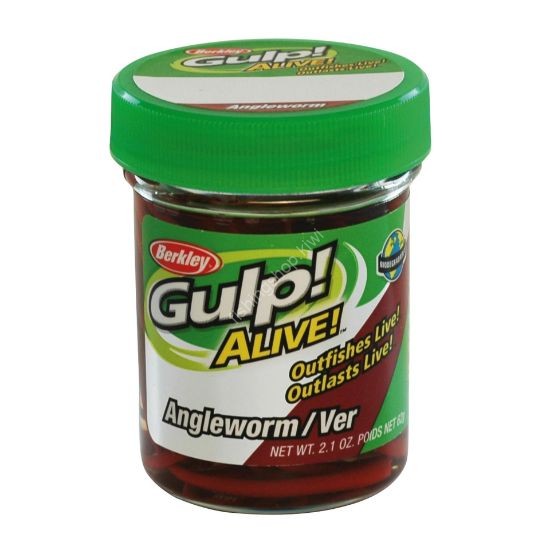 BERKLEY Gulp! Angleworm Mini Mimizu 1.8oz #Red Wiggler