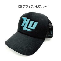 HIDE-UP HU-Logo Mesh Cap [09 Black/HU Blue] Free