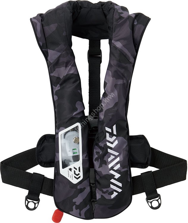 DAIWA DF-2021 DF-2021 (Washable Life Jacket (Shoulder Type Automatic / Manual Expansion Type)) Black Camo