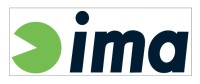 IMA ima Logo-Sticker #O-S006 W200mm / Lime-Navy