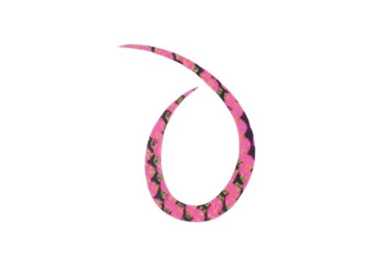 START Silicone Necktie Curly #31 粉红斑马 (3个)