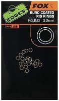 FOX EDGES Kuro Coated Rig Rings 3.2 Medium (25pcs)
