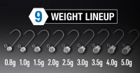 JACKALL LG Head Type TG 0.8g (3pcs)