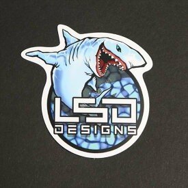 LSD Outdoor Weatherproof Sticker #Cartoon Shark