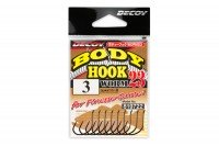 DECOY Body Hook Worm23 [NS Black] #8 (10pcs)