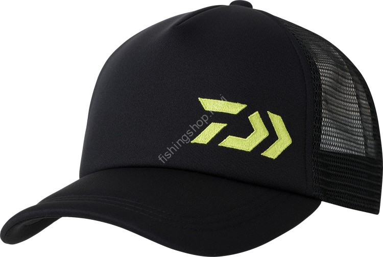 DAIWA DC-6424 Cushion Half Mesh Cap (Black Lime) Free Size