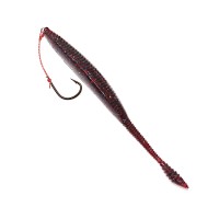 SASA LABO BBJr-4.8-2 BigBoss Jr. Sardine model 4.8'' with 1 Spare Worm #2 Cola Red Lame