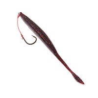 SASA LABO BBJr-4.8-2 BigBoss Jr. Sardine model 4.8'' with 1 Spare Worm #2 Cola Red Lame
