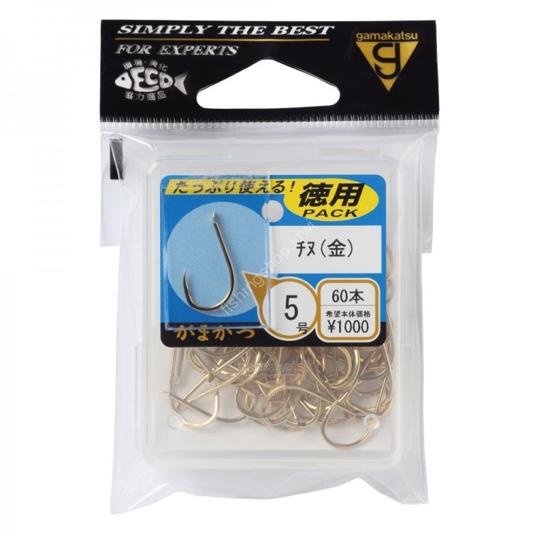 GAMAKATSU Chinu Box [Gold] #3.5 (63pcs)