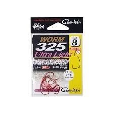 GAMAKATSU Worm 325 Ultra Light [Red] #8 (10pcs)