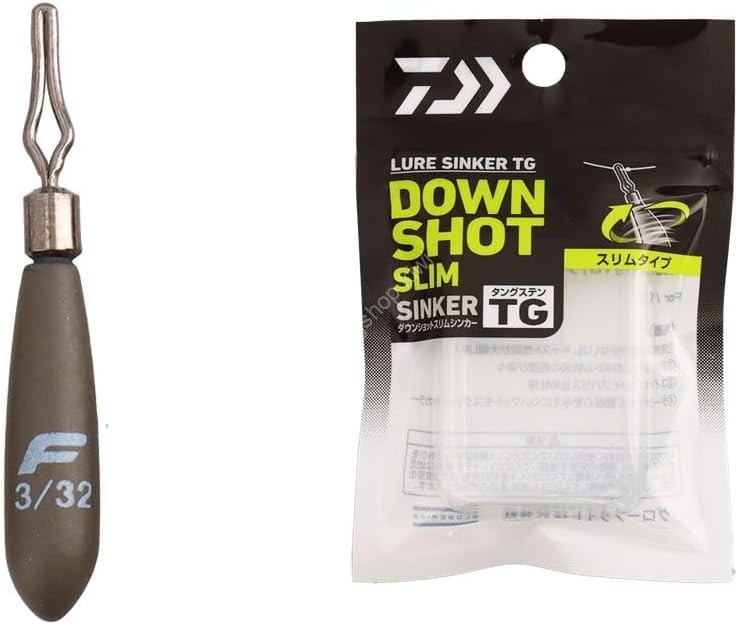 DAIWA Lure Sinker TG Down Shot Slim Pro [Matte Moss Green]2.6g (9pcs)