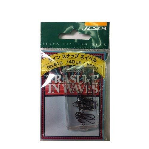 YARIE Line Snap Swivel [Black] 30lb (12pcs)