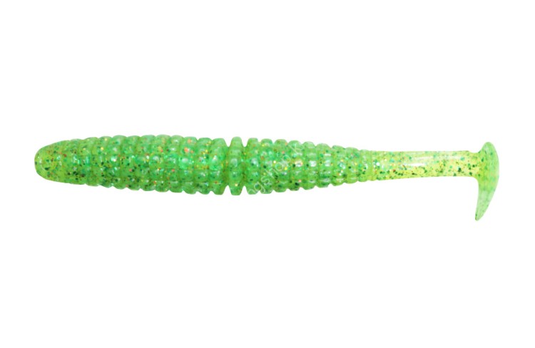 ISSEI Kaitaro Caramel Shad 4'' #056 Chart Green Glitter