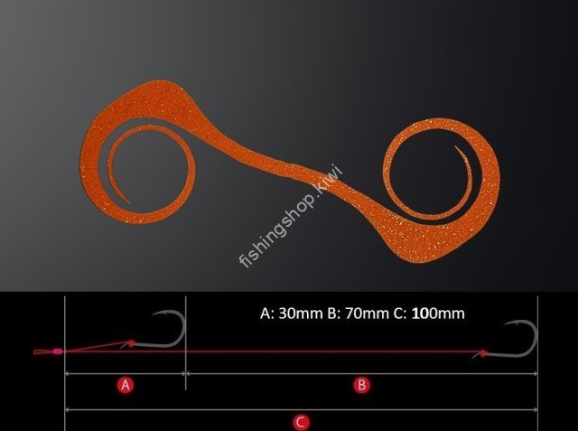 MATSUOKA SPECIAL Alpha 120mm with Hooks #Dark Orange