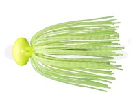 DEPS Hype Football Jig 1/2oz Silicone Skirt #54 Chart Silver