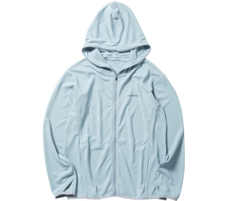 SHIMANO WJ-001V Sun Protection Zip-Up Hoodie (Saxony Blue) XS