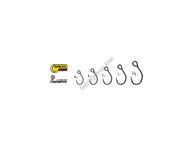 OWNER C'ultiva Single Hook Barbless (for Minnow) SBL-75M #1/0